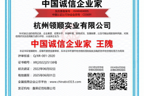 中国诚信企业家